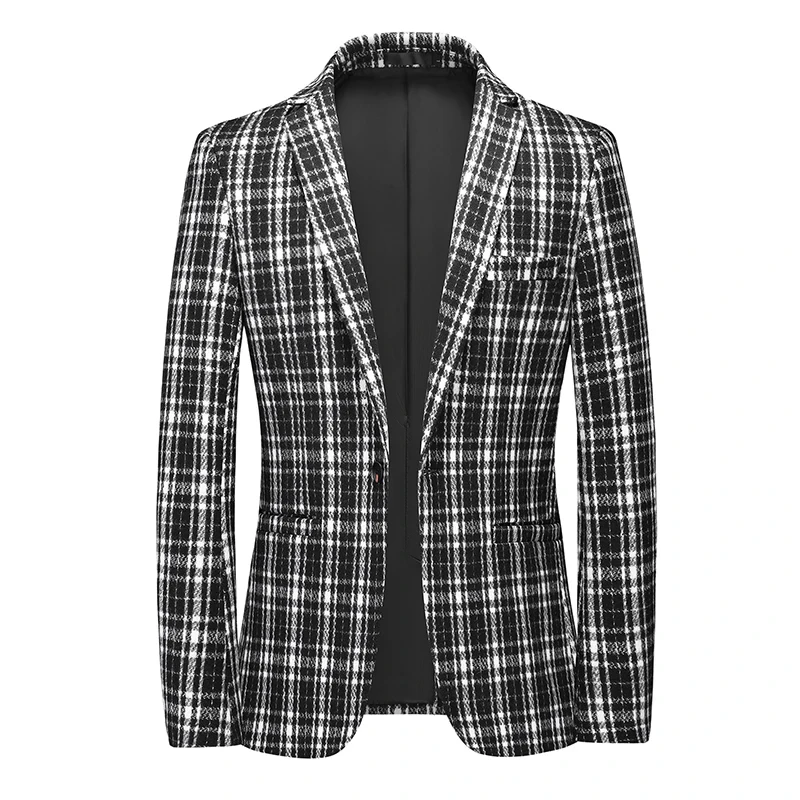 Blazer fin de mariage pour hommes, Blazer de glace décontracté, Beau, Jeune, Business, Printemps, Automne, T20