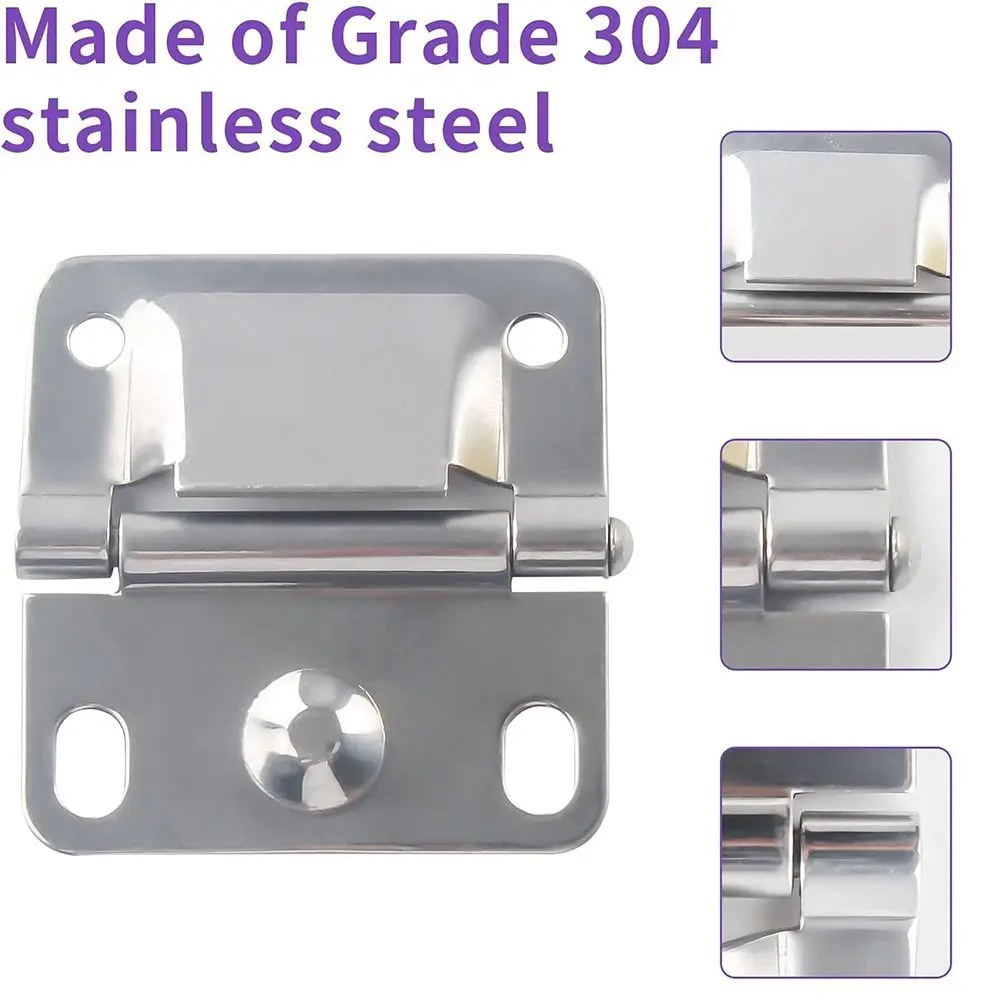 Accessories Durable Camping Cooler Hinges Universal Stainless Steel Ice Chest Hinges Spare Parts Ice Chest Latch