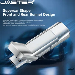 JASTER TYPE-C Fashion Metal Pen drive 64GB 32GB Waterproof USB 2.0 Flash Drives 16GB 8GB 4GB Memory stick Business gift U disk