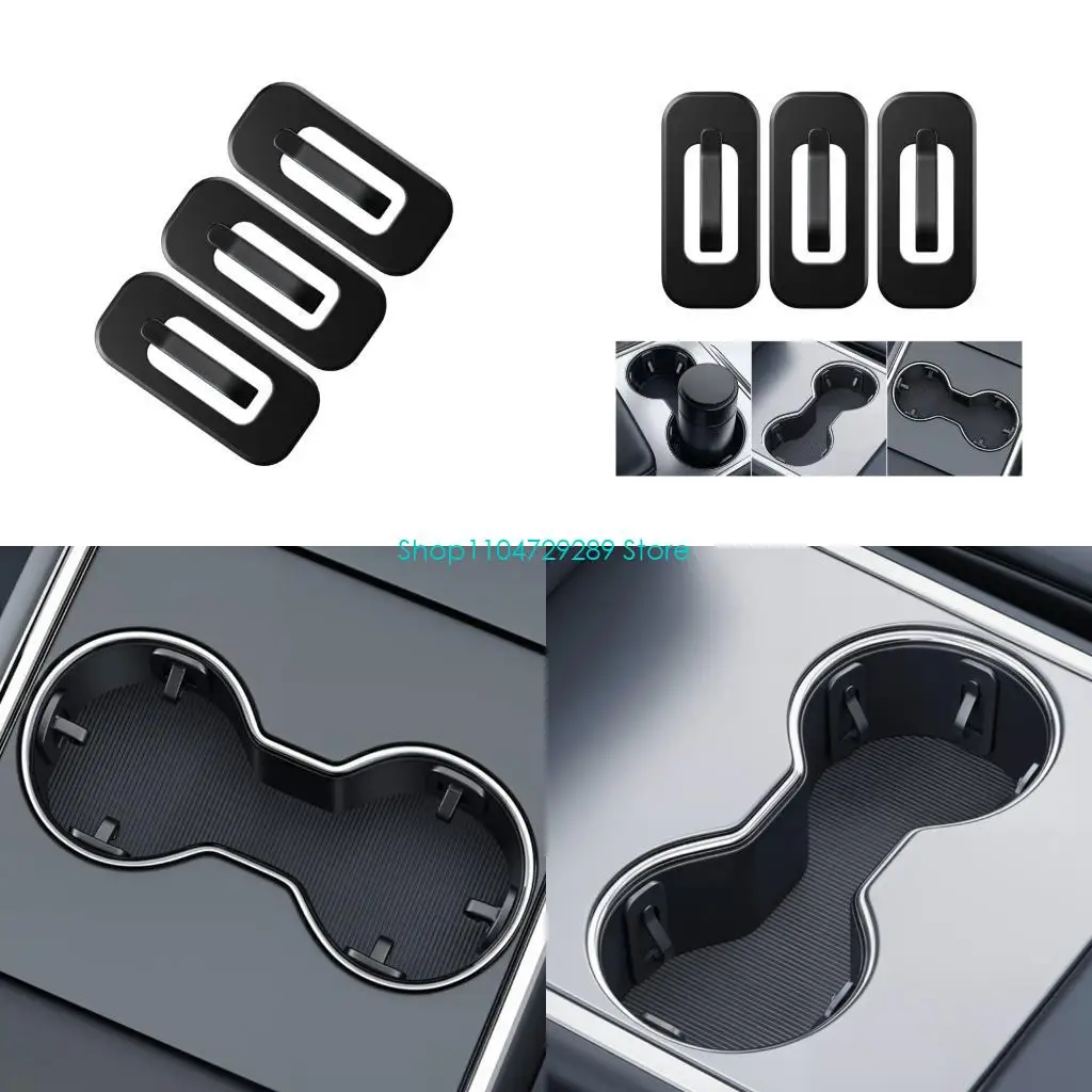 D8KE Adhesive Drink Cup Stabilizer Insert Pad for Family Vehicles and Commuting