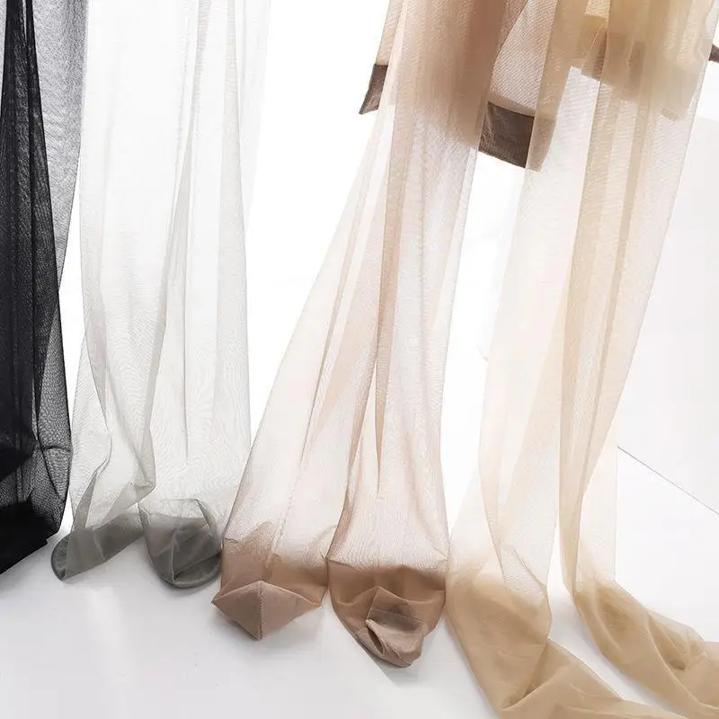 Medias de malla fina para mujer, hilo antipresa de verano, piernas hermosas, plones de talla ande, ropa interior de fib...