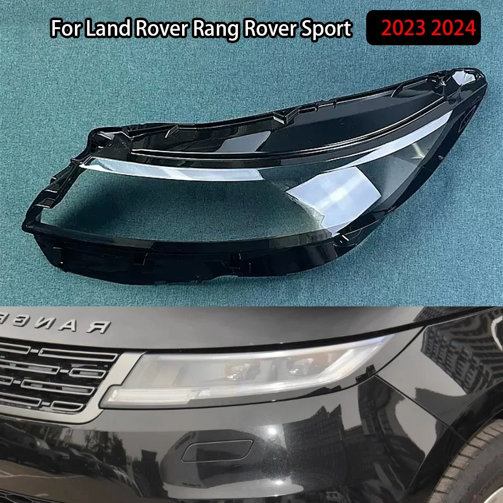 

For Land Rover Rang Rover Sport 2023 2024 Transparent Car Headlight Cover Lamp Shade Headlamp Lens Glass Shell