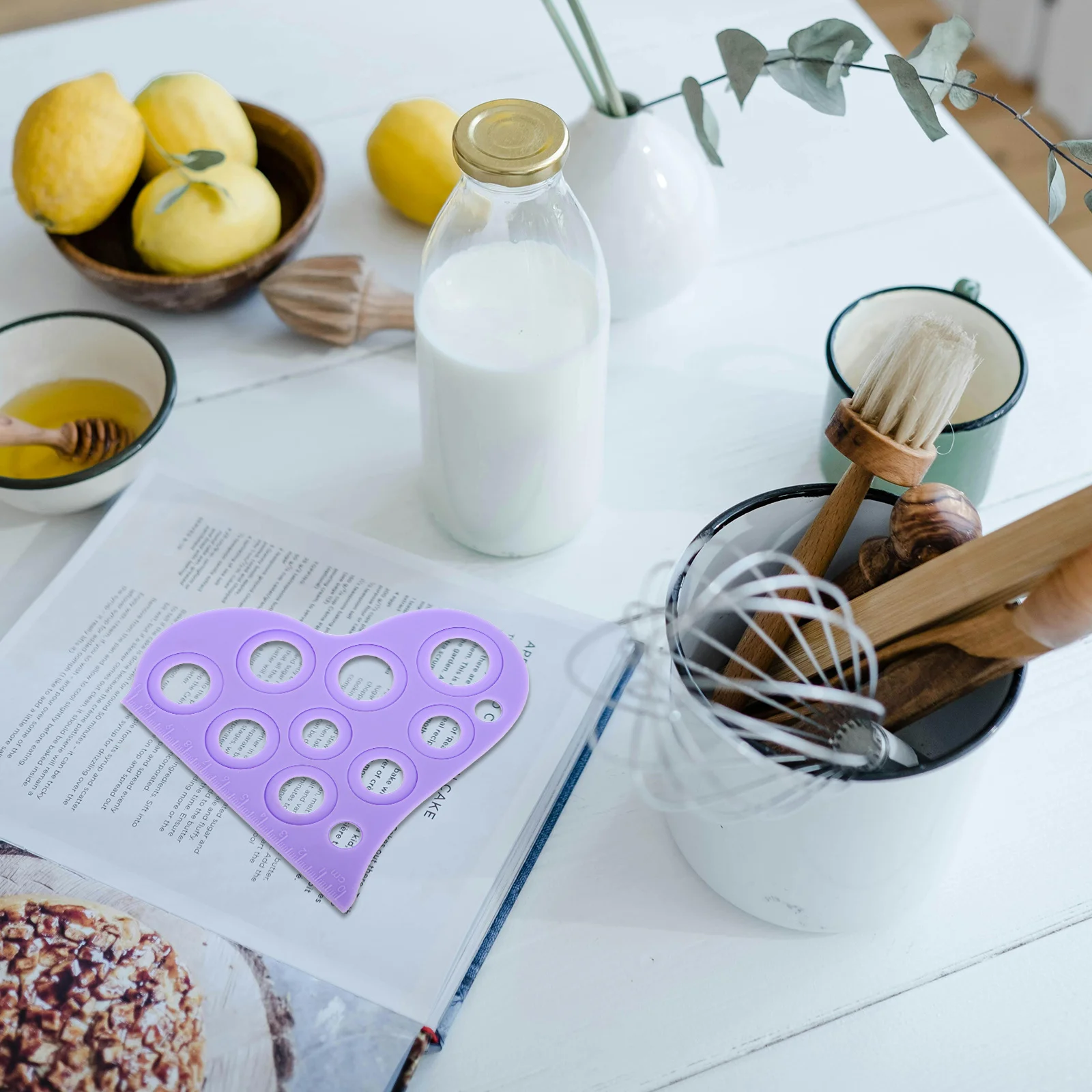 مسطرة قياس لمجموعة الرضاعة الطبيعية المصنوعة من السيليكون بحجم شفة تتضمن مقاس وبطاقة قياس للحصول على الأمثل