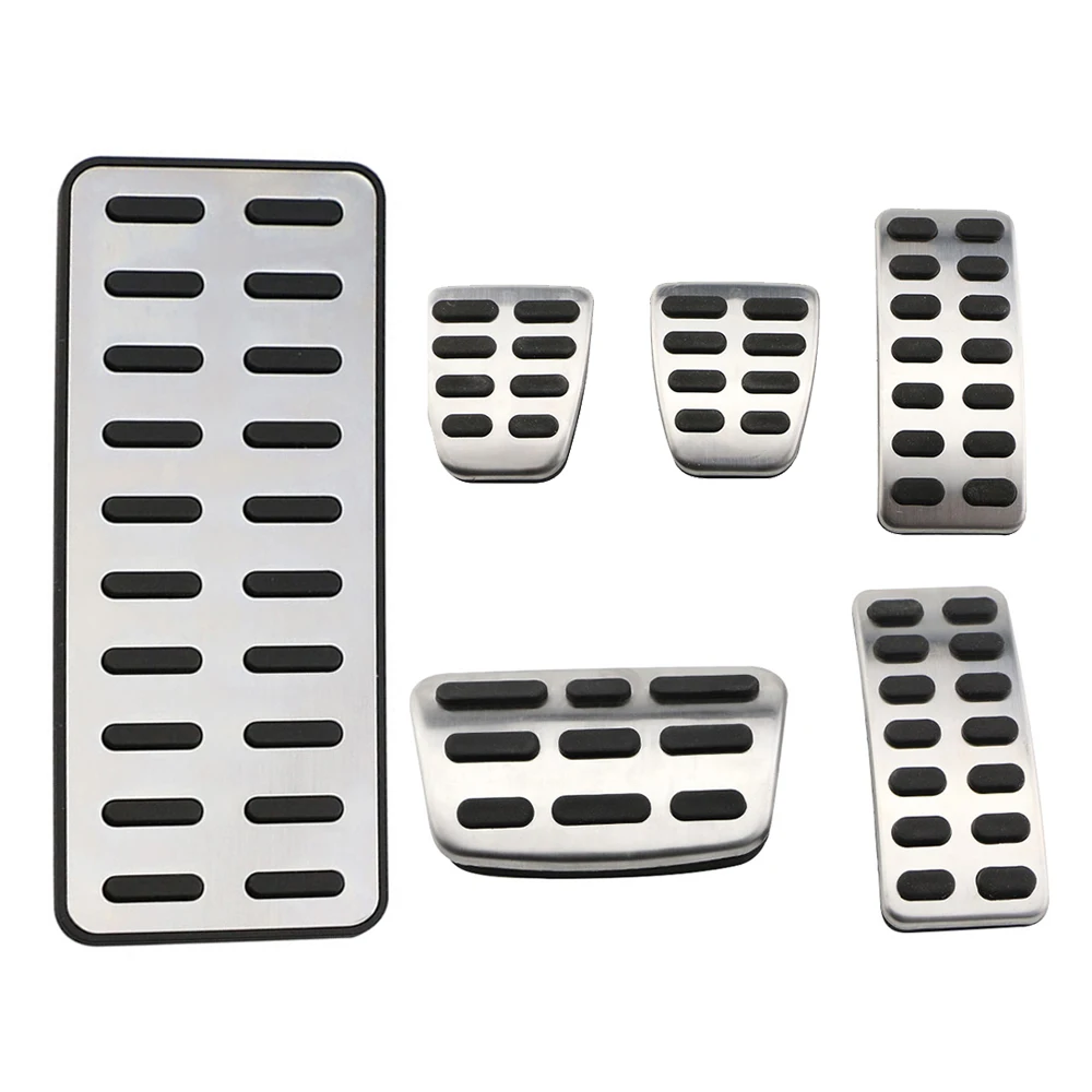 Couvre-pédales de voiture pour Hyundai Ix25 Creta Accent Verna Solaris et Kia Rio Soul K2 KX3 (pédale d'accélérateur, frein, embrayage, repose-pieds)