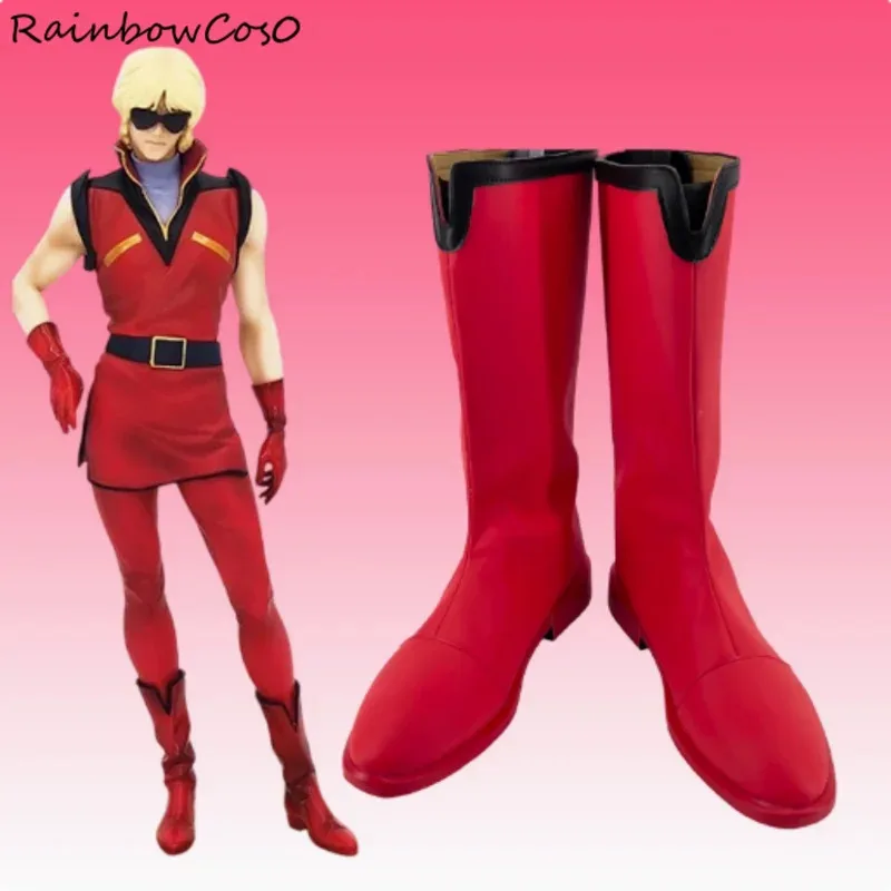 

Обувь для косплея Char Aznable, ботинки, игры в стиле аниме, Хэллоуин, Рождество, RainbowCos0 W4866