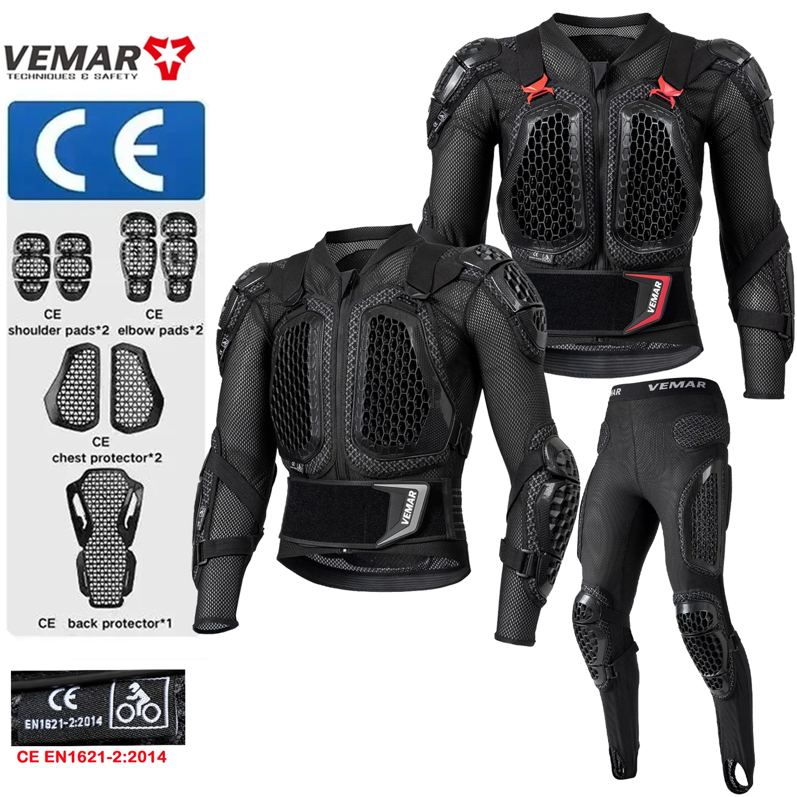 

CE Certified Motorcycle Armor Jacket Full-Back Protection Rigid Plate Breathable Anti-Fall PP Protective Case with Hook & Loop