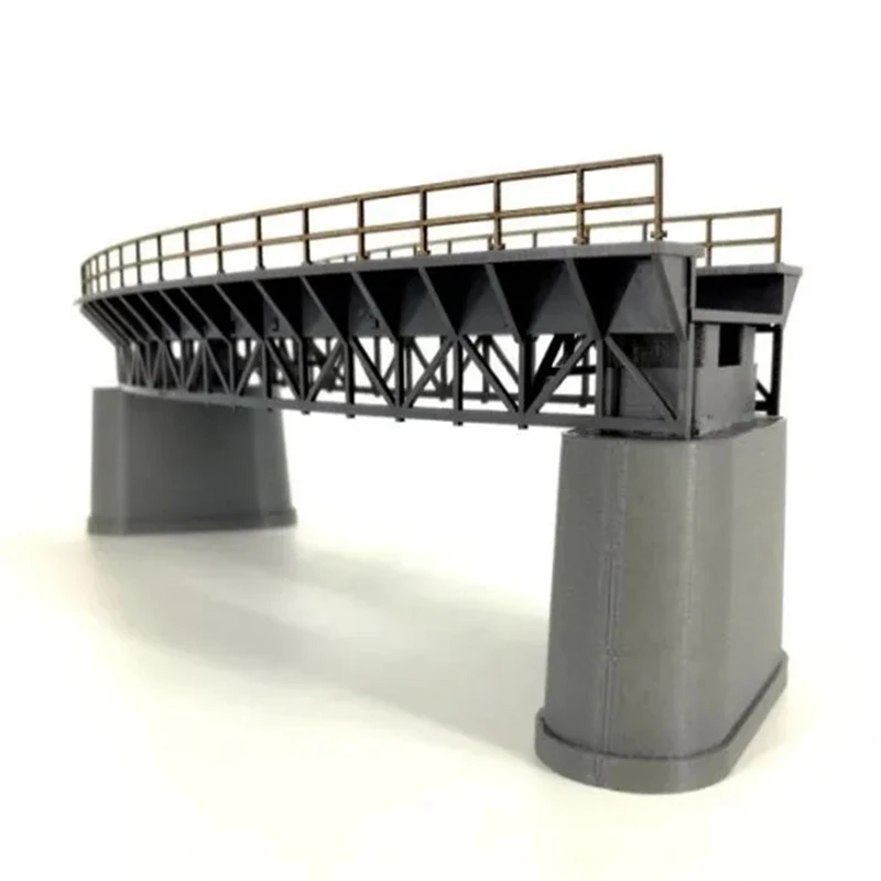 1/87 Model Train ho scale diy Curved Railway Bridge Building Sand Table Model Materials Free Shipping