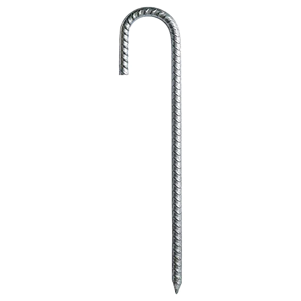 

Ground Reinforced Pile Trampoline Stakes Heavy Duty Galvanized Steel Tent Anchors Long Service Stable Support Fitness Shaping