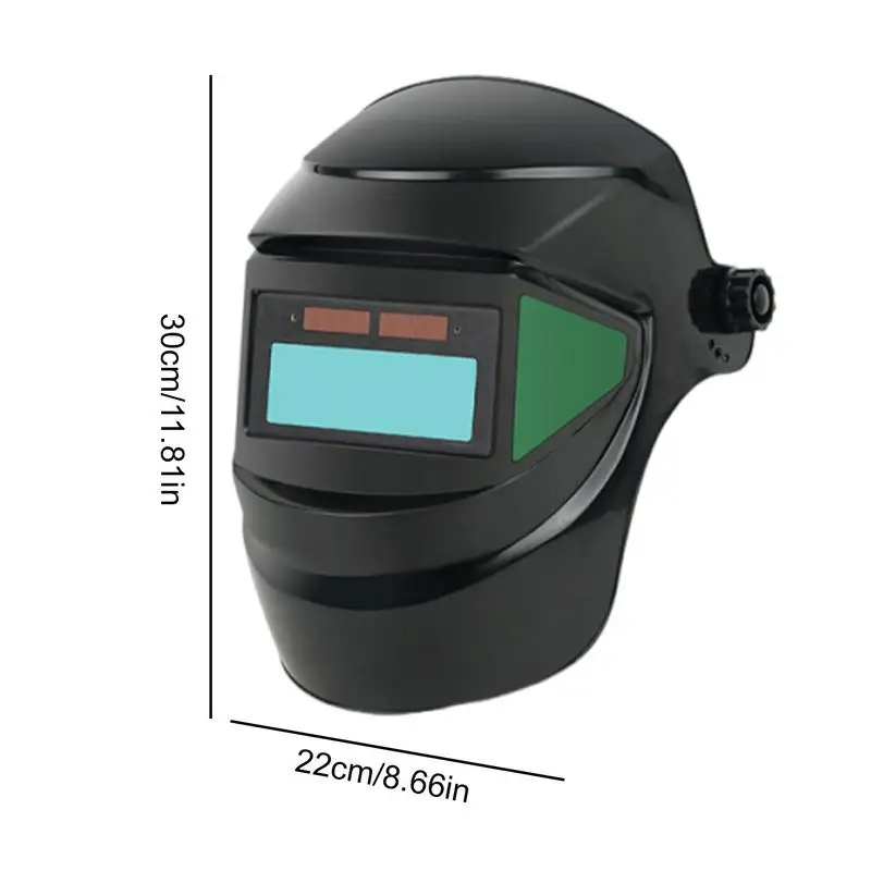 Masque de soudage à gradation automatique, grande vue, couleur vraie, résistant aux hautes températures, casque de soudage à obscurcissement automatique