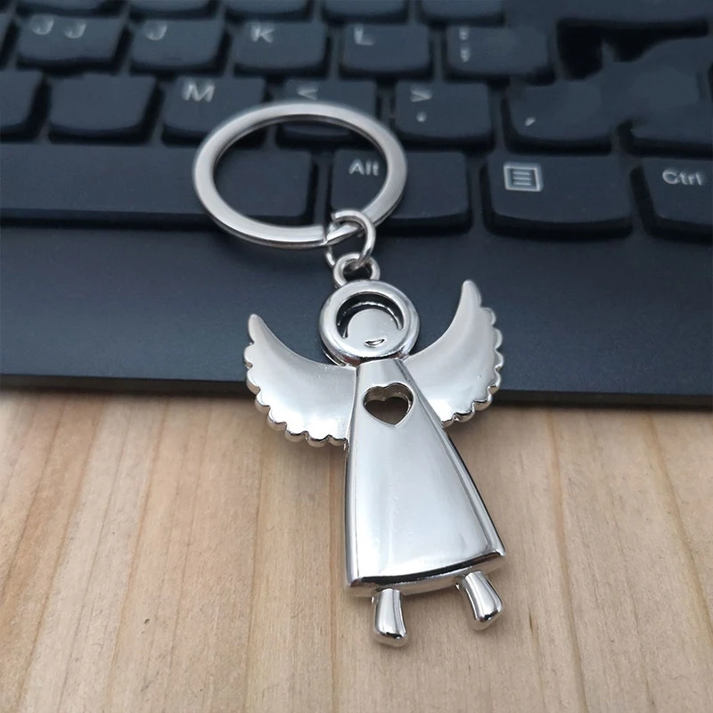 35Pcs Angel Keychain Favors Angel Charms Wedding Party Favors Mini Angel Pendant Key Chain