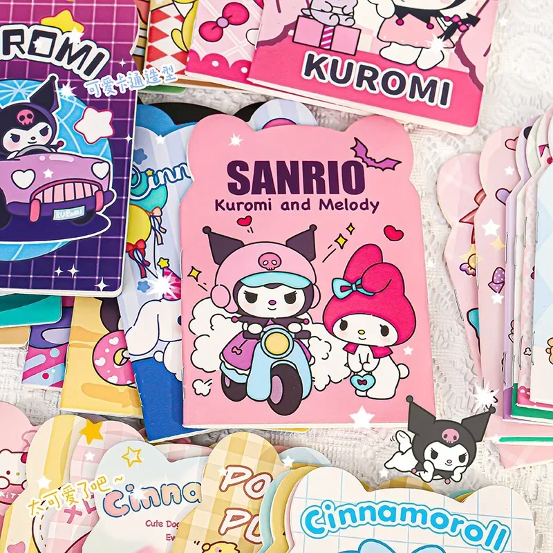 20pcs Sanrio Hello Kitty Notebook Good-looking Student Cute Girly Shell Coloring Page Learning Stationery Notepad Gift Toys