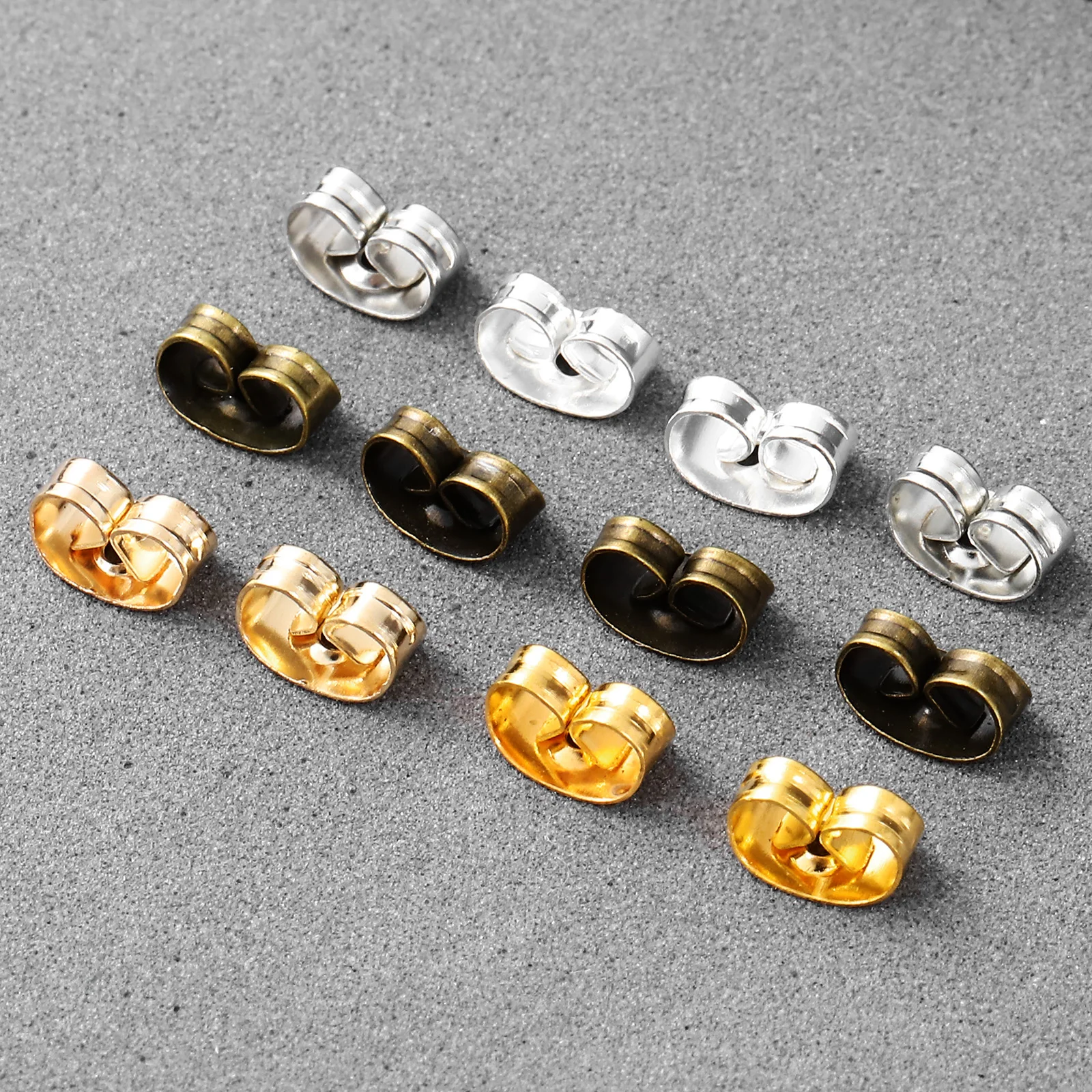 

Earring Backs Replacement Alloy Secure Ear Locks Lightweight High Hardness For Stud Hook Earrings Jewelry Making