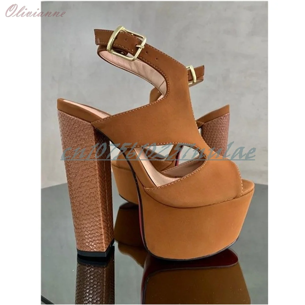 

2025 Retro Solid Hollow Slingback Sandals Peep Toe Sexy Chunky High Heel Platform Fashion Party Summer Women Shoes Para Mujere