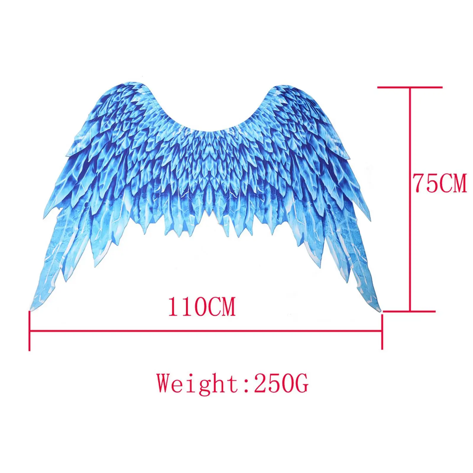 Grand accessoire de Costume d'ange adulte, déguisement décoratif, tissu Non tissé pour fête à thème Halloween, hommes et femmes