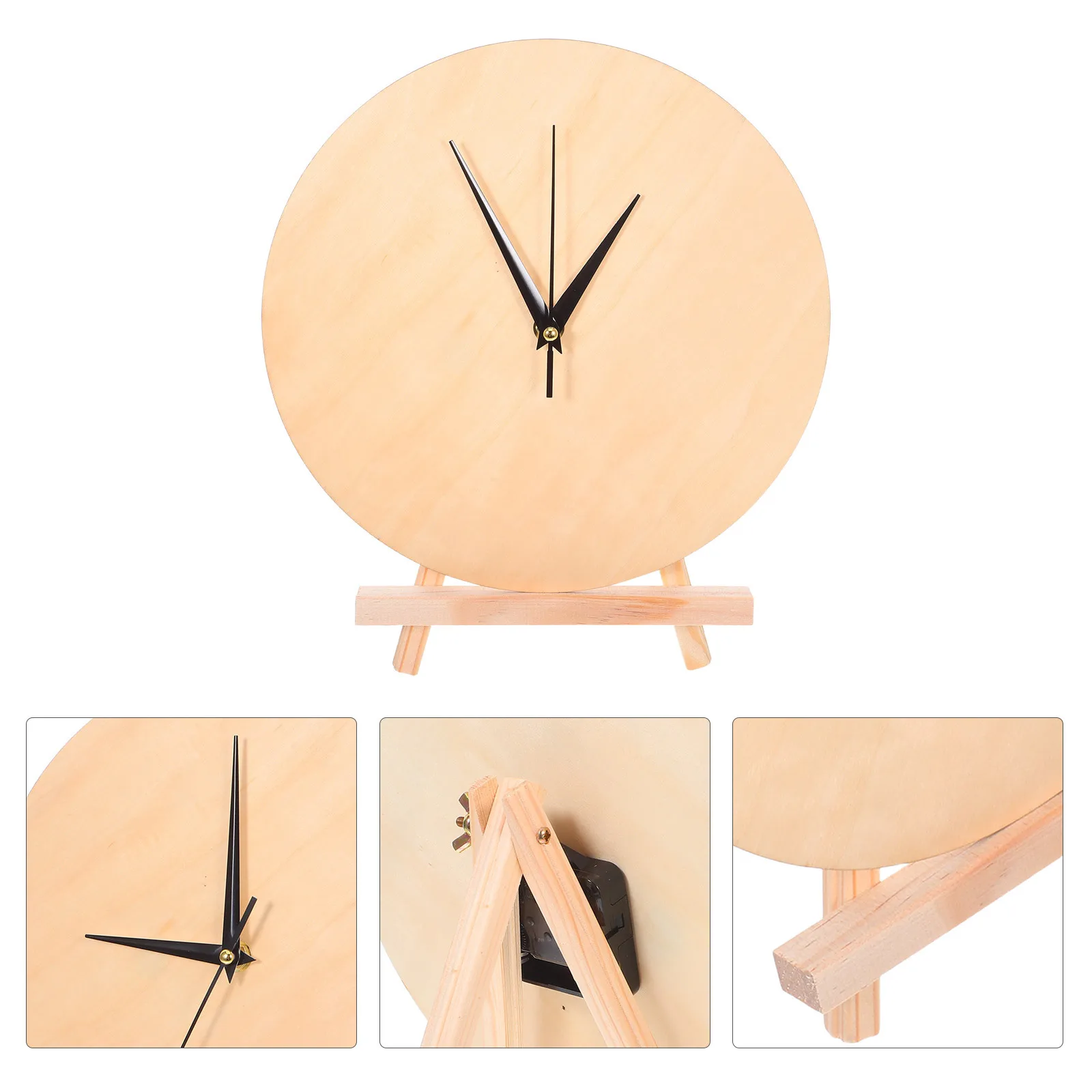 

Blank Wood Clock Round Wooden Clock Dial 25cm DIY Painting Decor Home Living Bedroom Office Blank Dial Plate Clocks for