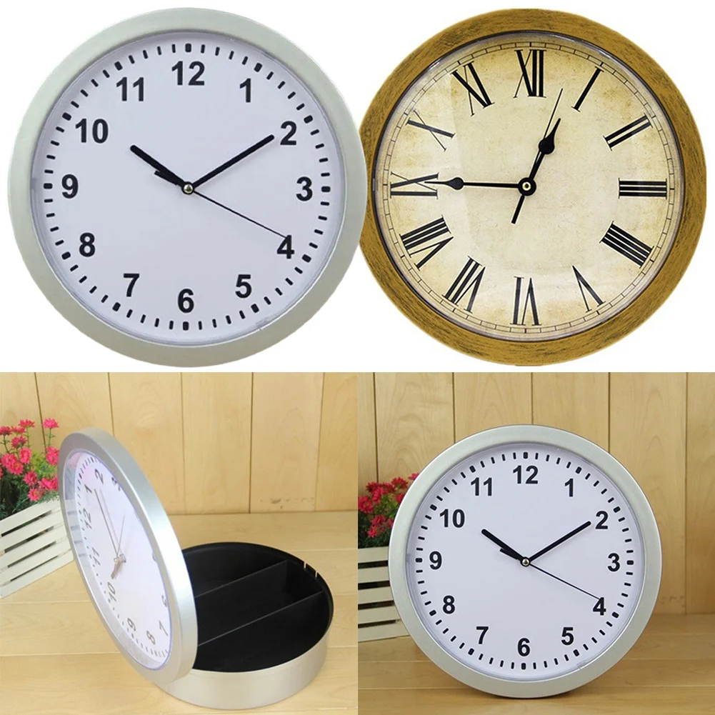 For Home Security Secret Safe Wall Clock 25*7CM Concealed Compartment Concealed Safe Design Multi-Purpose Clock