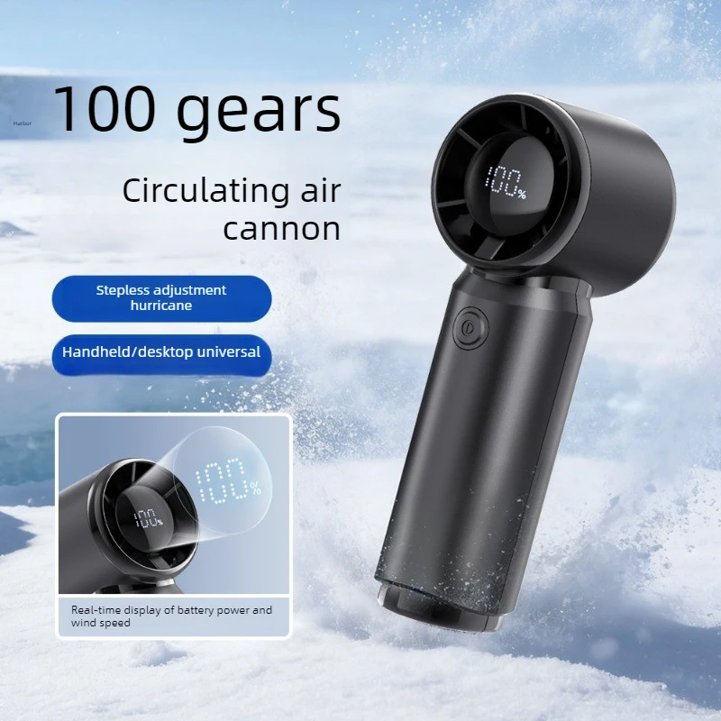 3000mAh Handheld Fan 100 Speeds Portable Mini Fan Rechargeable Battery Operated Personal Cooling Fan for Travel Office Outdoor
