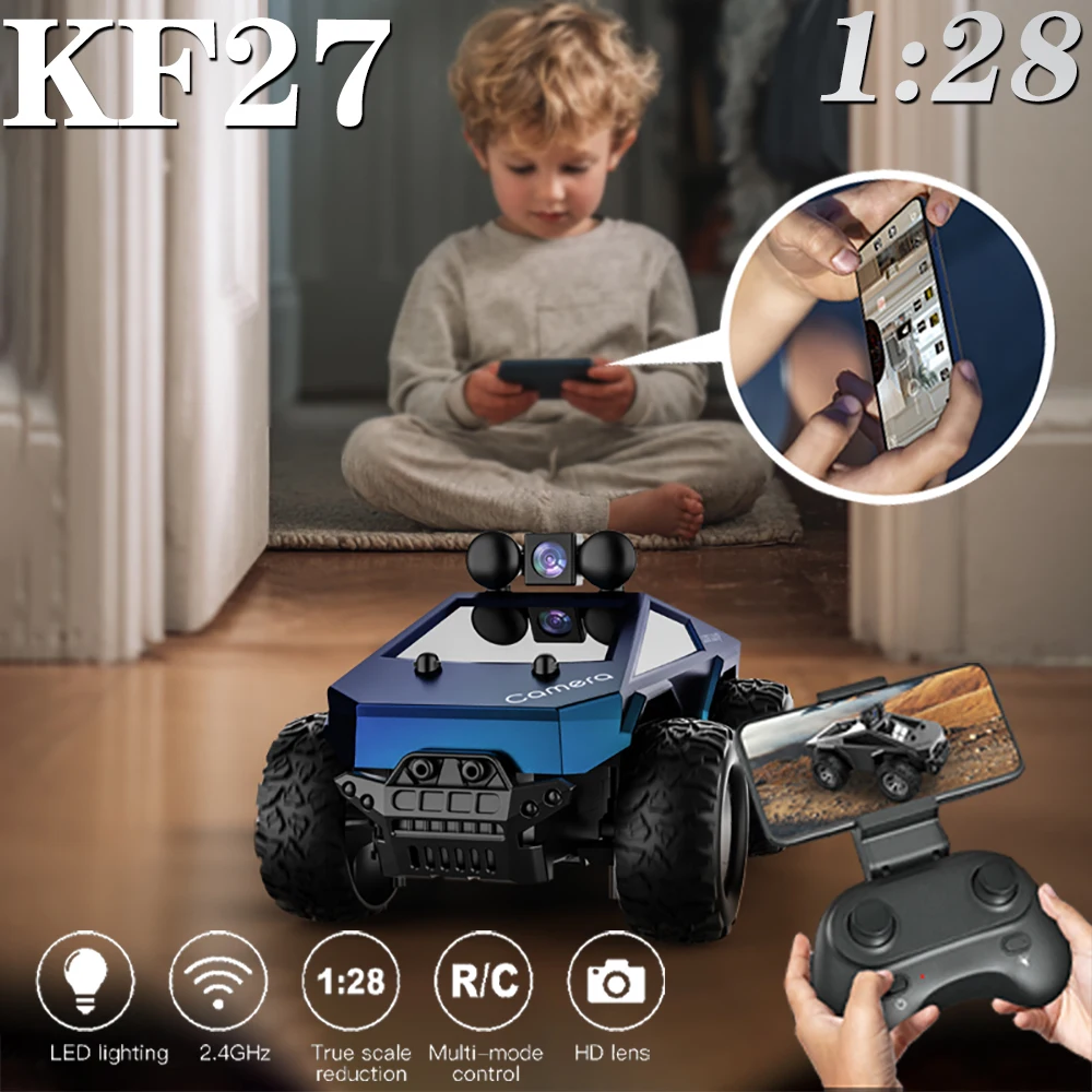 

KF29 1:28 Радиоуправляемые игрушки Автомобиль с камерой 2,4G HD Стрельба Управление телефоном Детские игрушки с дистанционным управлением Детские подарки Аккумулятор 1000/500 мАч
