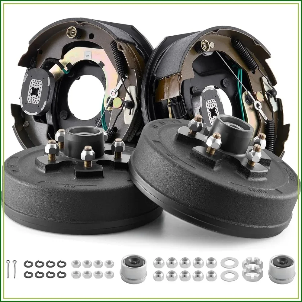 10x2-1/4in Electric Trailer Brake Kit, Self-Adjusting, 3500lbs, Pair
