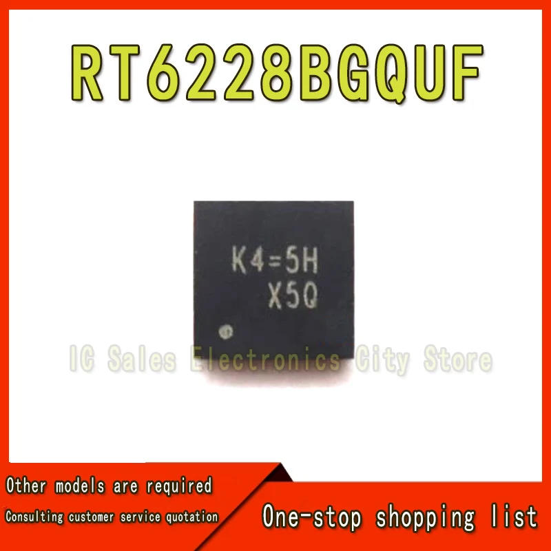 (2-5 stuk) 100% Nieuwe RT6228B RT6228BGQUF K4=5E K4= RT6228C RT6228CGQUF K5=5D K5= QFN-12 Chipset