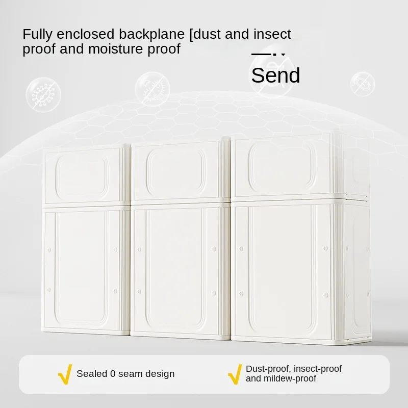 Modern Plastic Children's Toy Clothes Storage Cabinet Rack for Living Room Bedroom Kitchen Mall Dining Kindergarten School Use