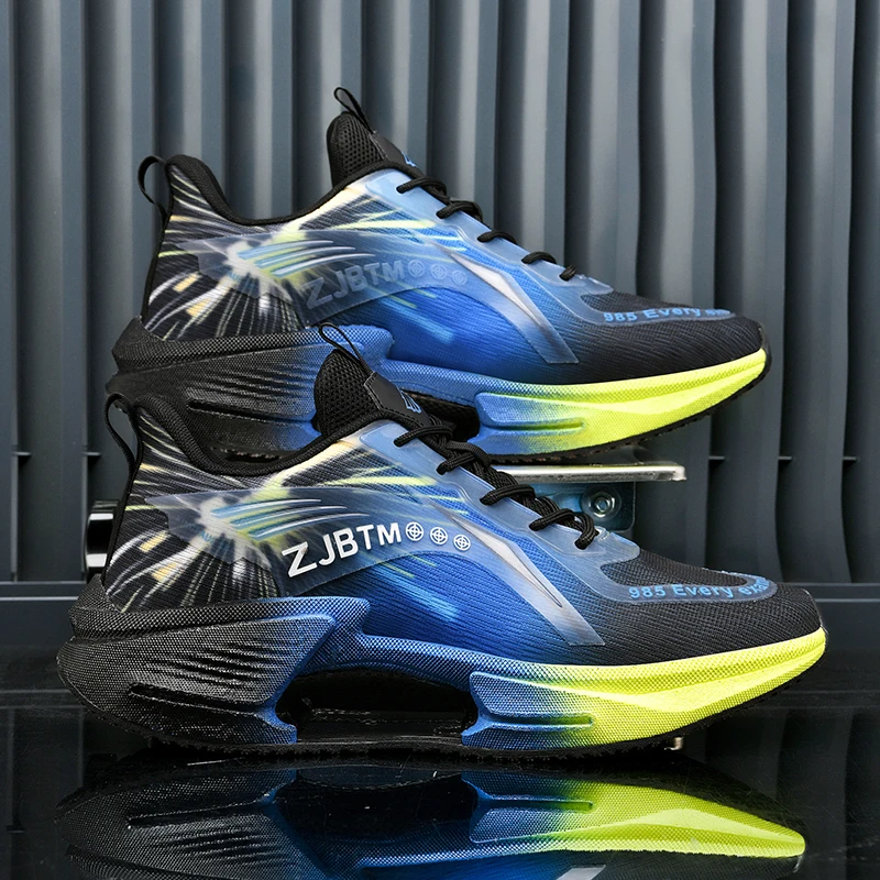 Men Running Shoes Carbon Plate Speciality Marathon Sports Breathable Lightweight Women's Comfortable Nonskid Leisure Sneakers