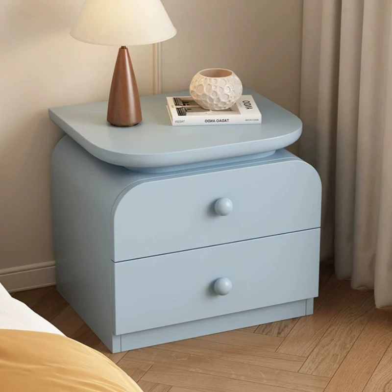 Minimalist Aesthetic Nightstand Modern Nordic Wooden Storage Nightstand Retro Design Comodino Camera Da Letto Room Furniture