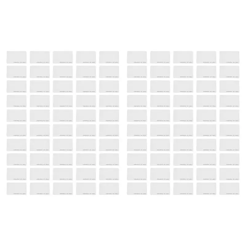 FULL-100Pcs Access Control Card RFID Card 125Khz EM4100 TK4100 Smart Proximity Card RFID Tag Key For Access Control Key