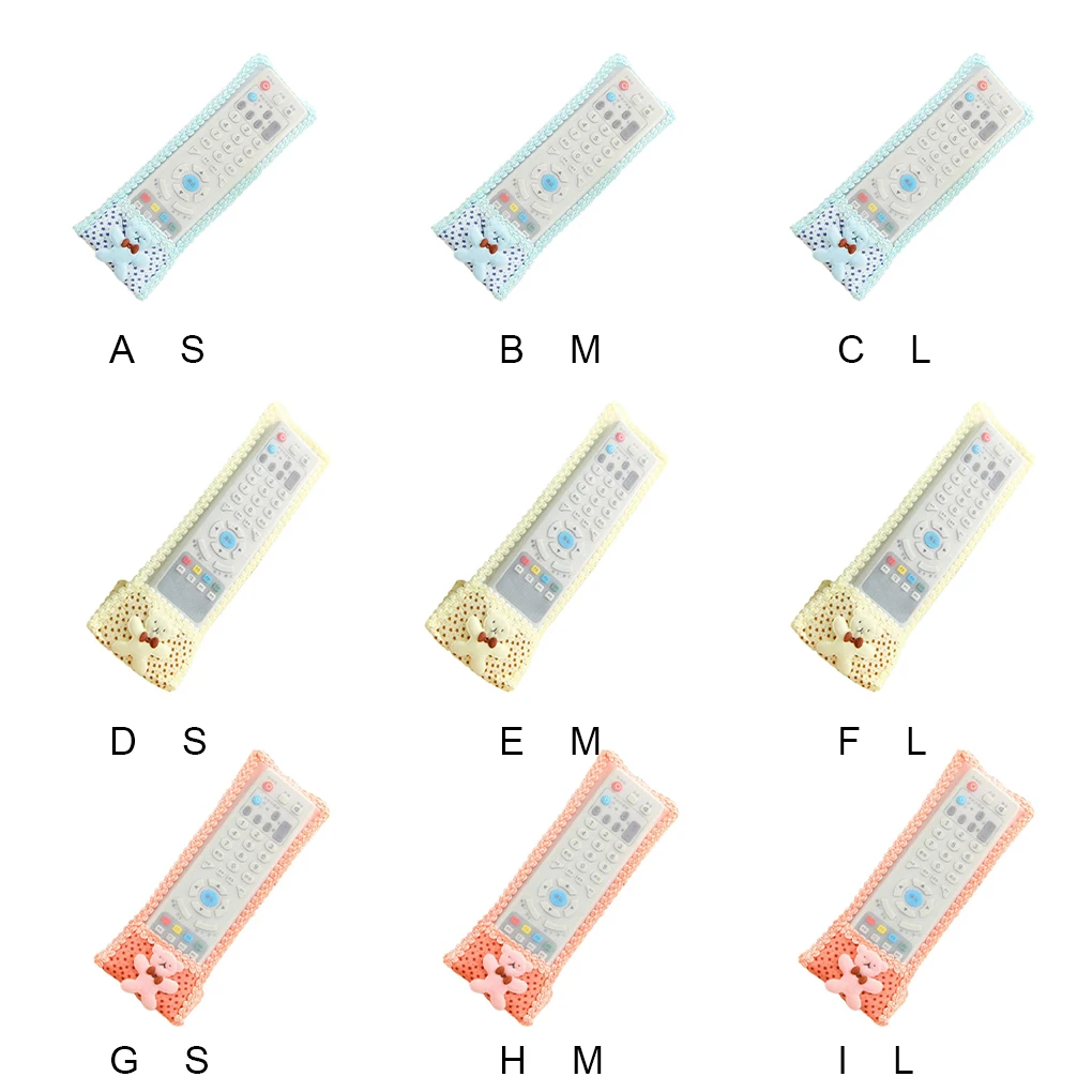 TV Remote Controller Case Controllers Protective Cases Covering Accessory Dustproof Cover beige yellow L(24x8cm)