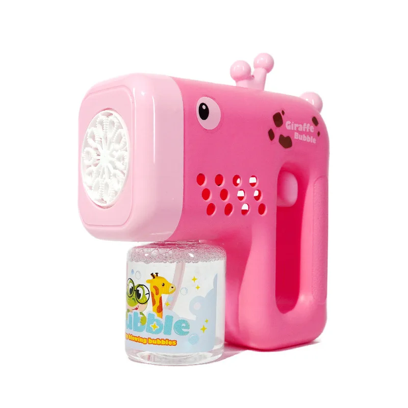 2024 Nieuwe Schattige Herten Bubble Gun Kids Speelgoed Bubbels Machine Automatische Zeepblazer Met Lichte Zomer Outdoor Party Games Kinderen Cadeau