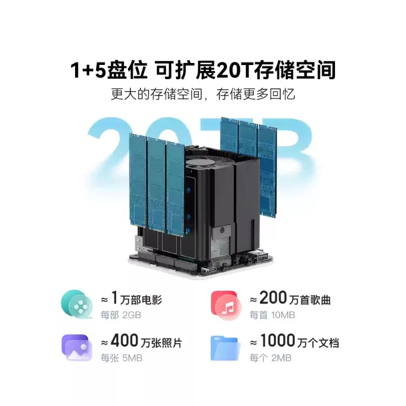 Six-bit all-flash NAS N150 Network Storage Server Home Album Backup