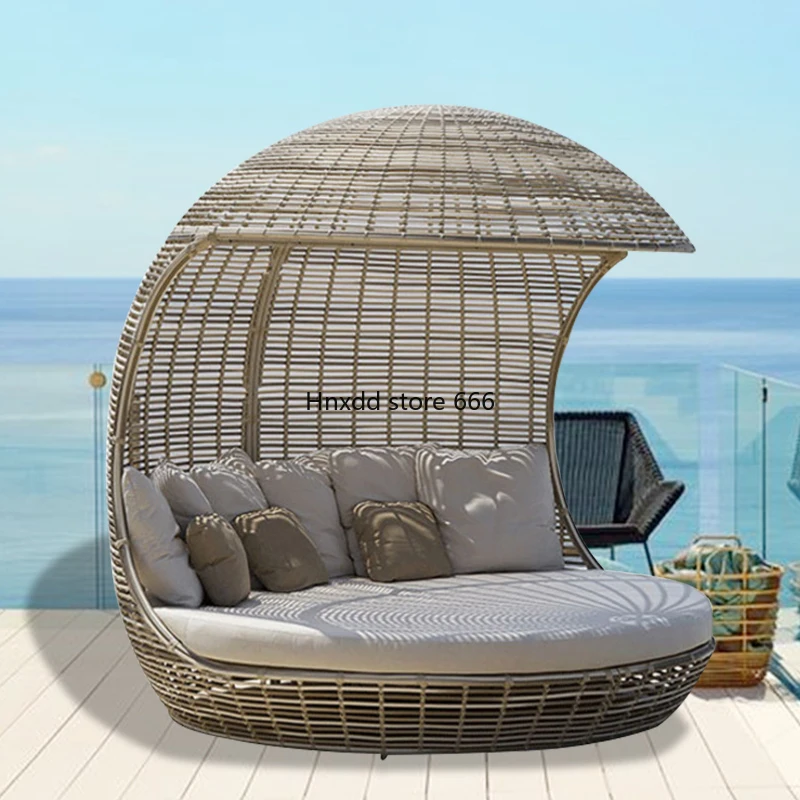 Chaise Lounge Furniture Balcony Beach Nest Round Bed Creative Lazy Bed