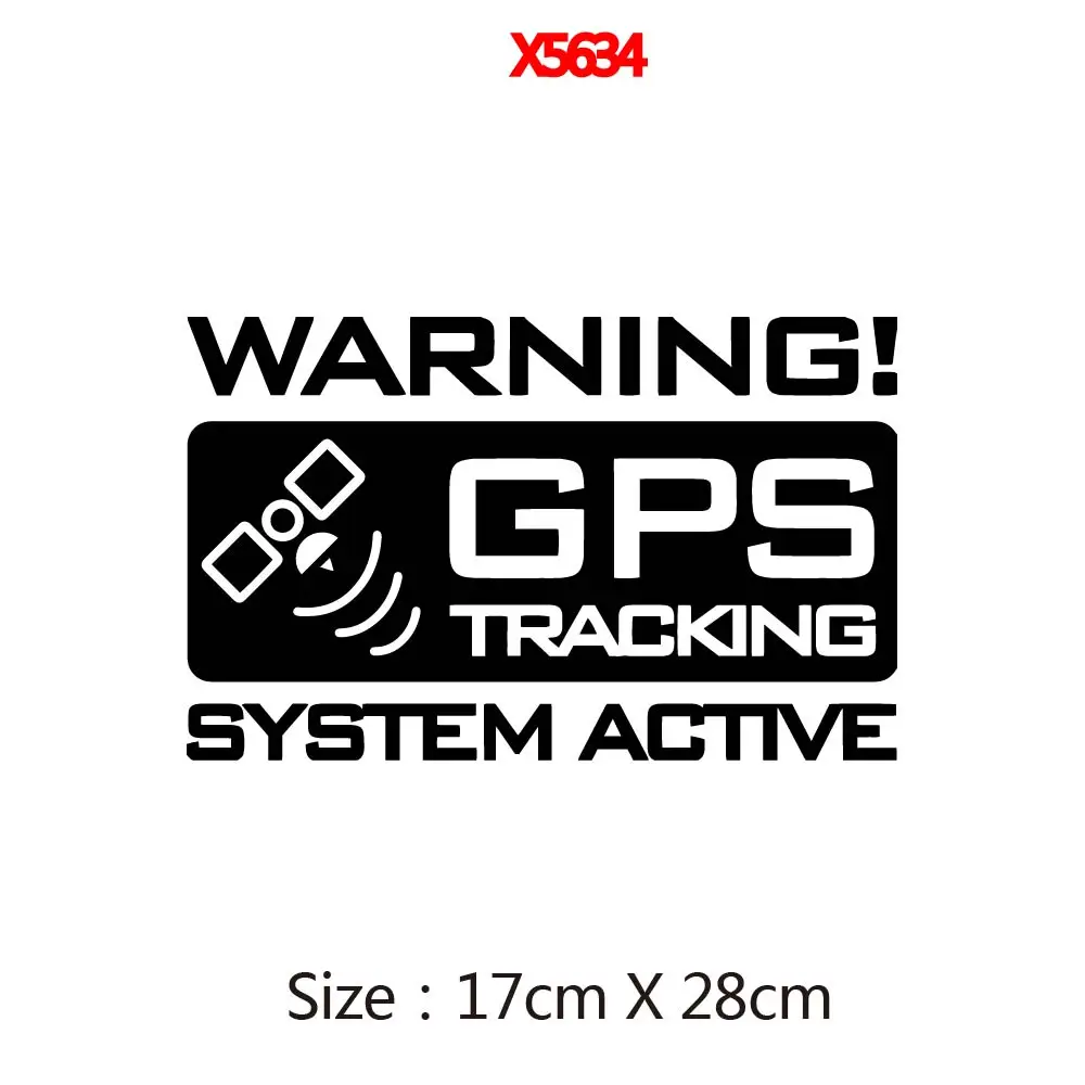 car stickers GPS Tracking vinly Decal For car Styling Body Warning Sticker Auto Rear Window Decor