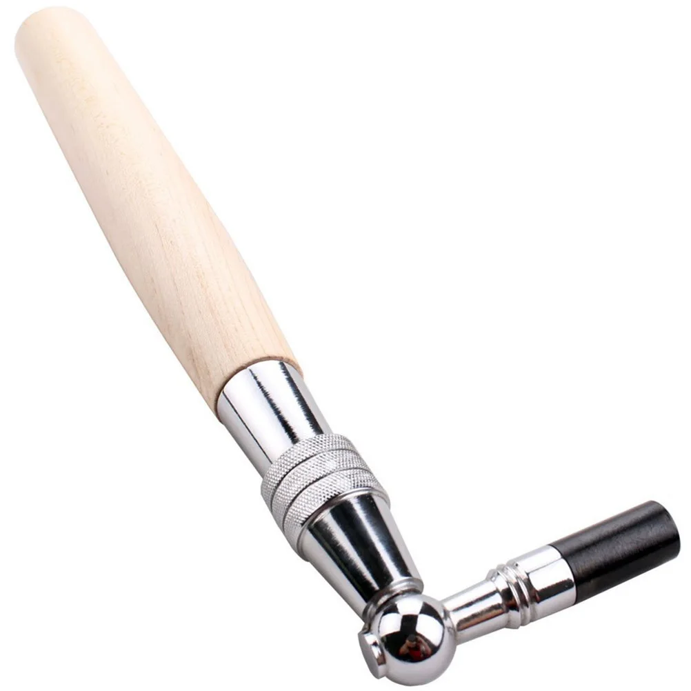 

Piano Tuning Wrench Octagon Core Stainless Steel Hammer Solid Wood Handle Beige L-Shape Design For Beginners Teachers
