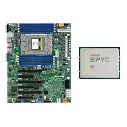 Supermicro H11SSL-i Mainboard with AMD EPYC 7401P CPU 24 Cores 2GHz Up to 3.0GHz