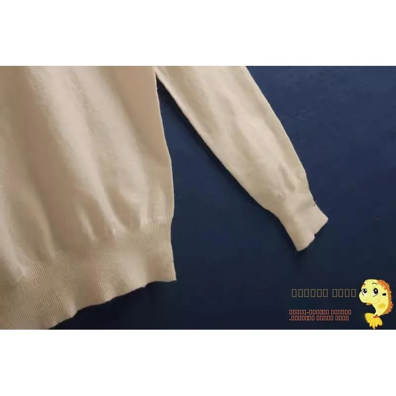 768-runder Ne-Strickpullover, dünn, lang, Sve Base IRt, mehrfarbig, Innenbekleidung, Herbst, neues SLE, schlichtes Design, Pendeln, Fri...