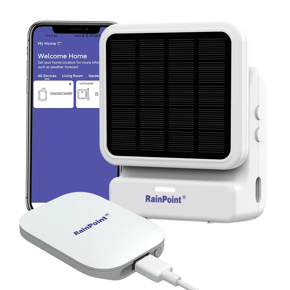 Imagem -02 - Kits de Bomba de Irrigação com Energia Solar Inteligente Temporizador de Rega Doméstica Automático App Wi-fi Controle em Tempo Real Sistema de Irrigação Micro por Gotejamento