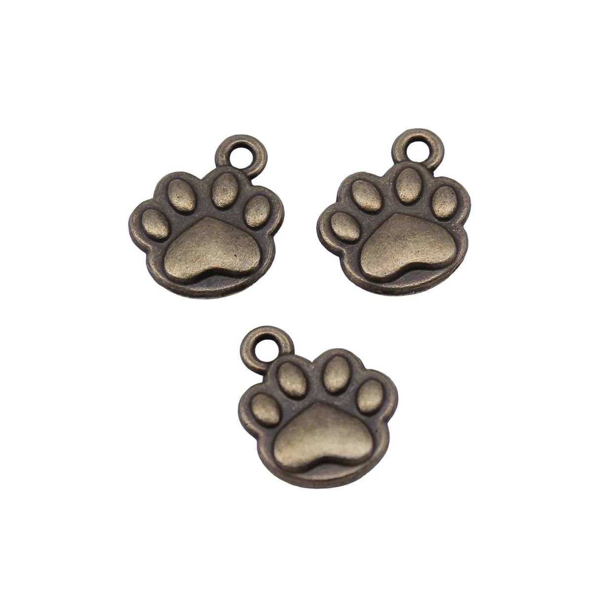 Heart Dog Charm Paw Pendant Print Collection Charms For DIY Bracelet Necklace Jewelry Making Supplies