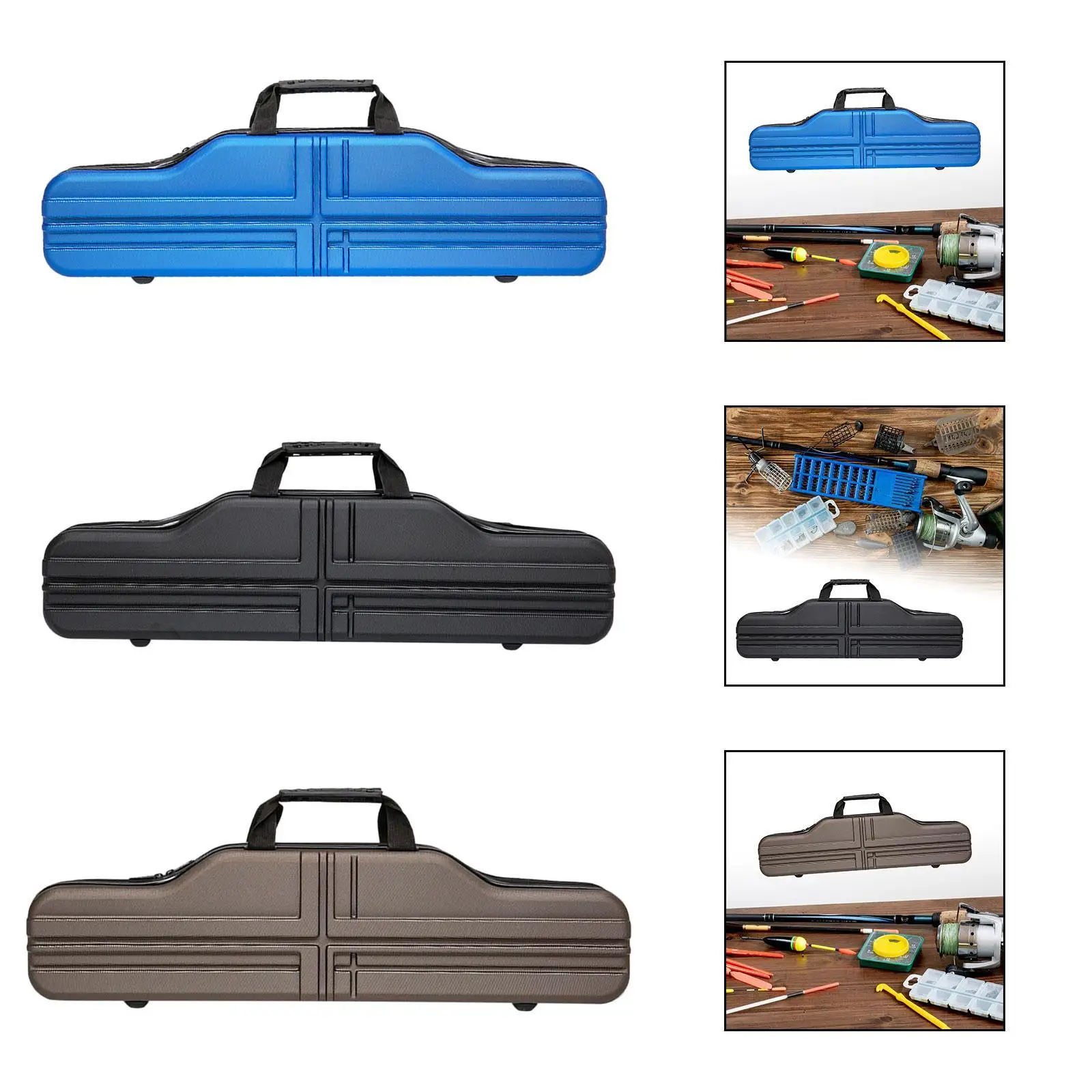 

Fishing Gear Bag Fishing Carry Bag Hard Shell Fishing Pole Carrier