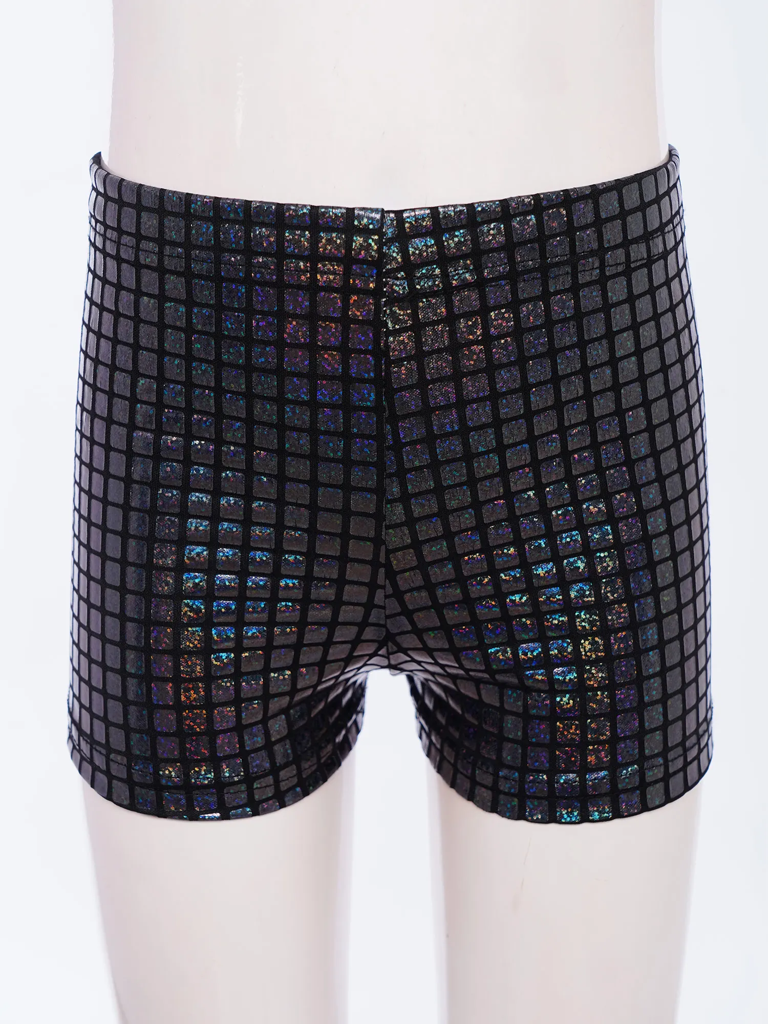 أطفال بنين بنات سراويل بوكسر الجاز ديسكو موضوع أداء الحفلات زي معدني منقوشة حزام مطاط السراويل ملابس الأطفال