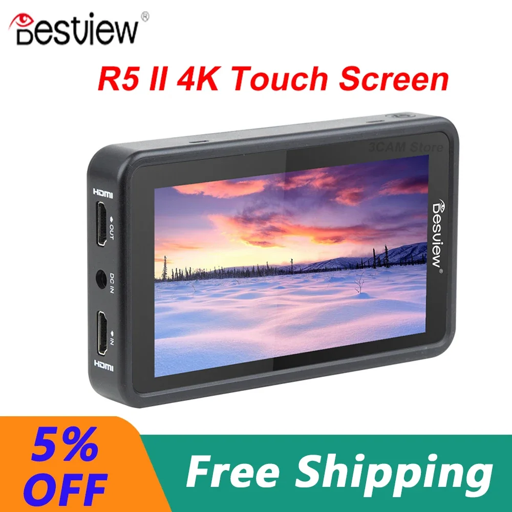 Bestview R5 II R5II 4K HDMI Touch Screen HDR 3D LUT Monitor 5.5 inch Full HD 1920x1080 IPS Display Field for DSLR Camera