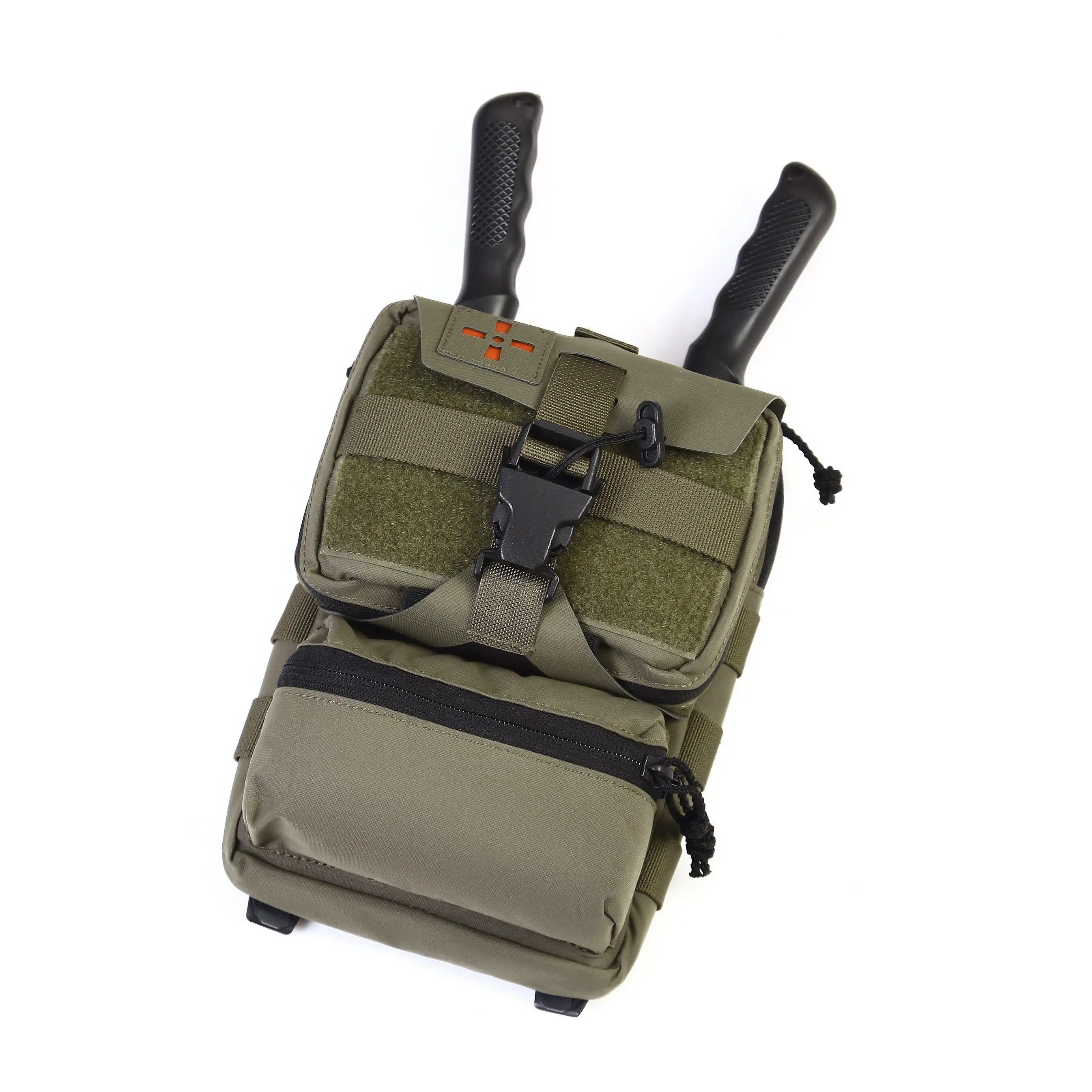 Modular Tactical Medical Pouch with MOLLE Utility Attachment, Compact Outdoor Organizer for Plate Carrier, Vest and Backpack