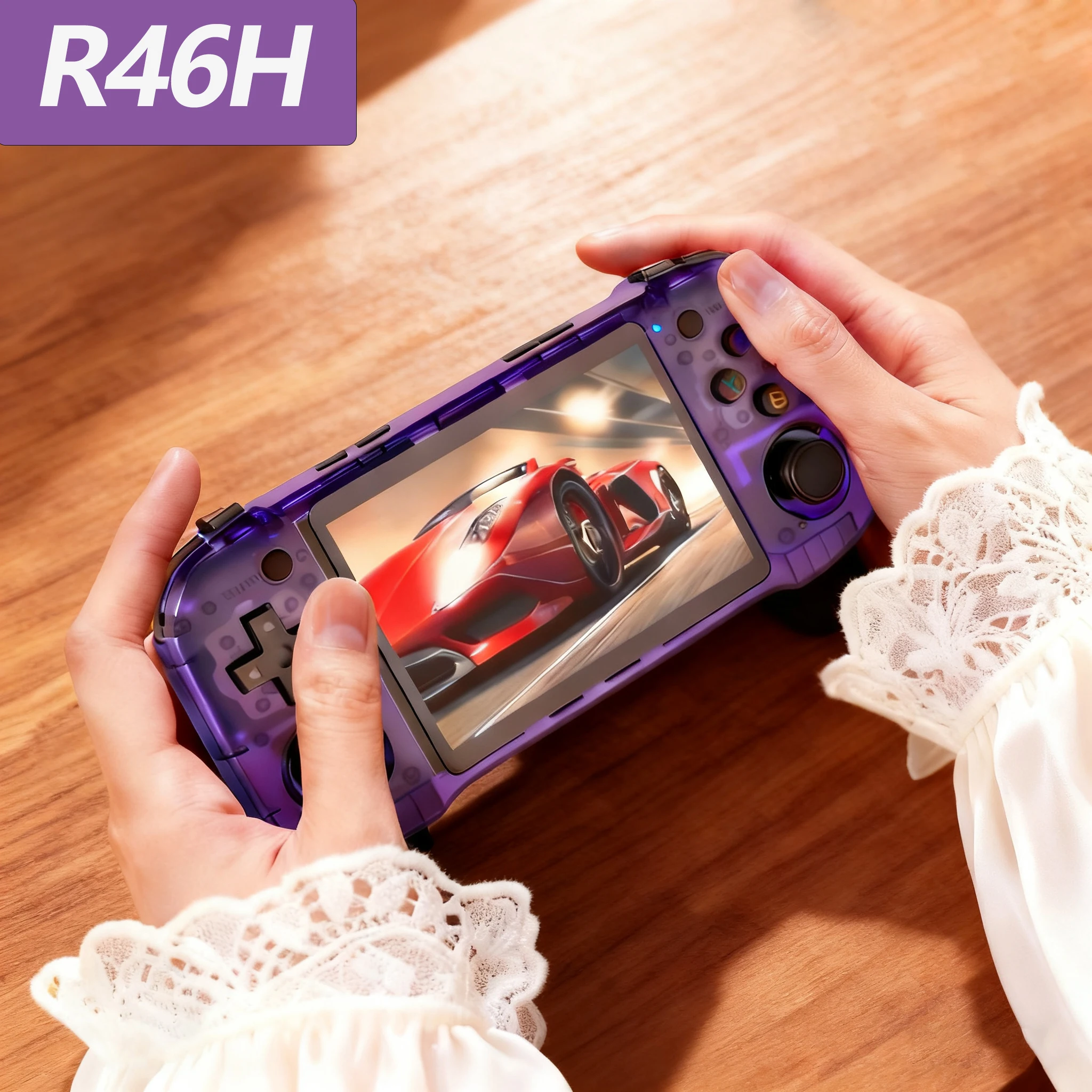 R46H ريترو وحدة تحكم بجهاز لعب محمول مع WIFI 4.2 بوصة IPS شاشة لعبة وحدة التحكم المحمولة جيب مشغل أفلام فيديو R36S Pro Max