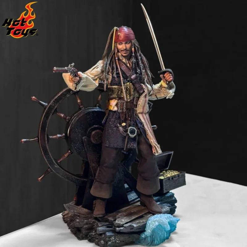 

In Stock Hot Toys HT Jack Sparrow Pirates Of The Caribbean 1/6 Animation Action Figure Dx37 Dx38 Toy Gift Model Collection Hobby