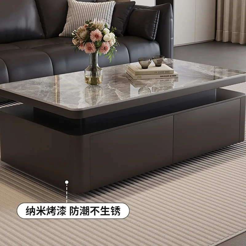 Aesthetic European Coffee Table Living Room Small Designer Nordic Storage Coffee Table Show Replica Mesas Bajas Trendy Furniture