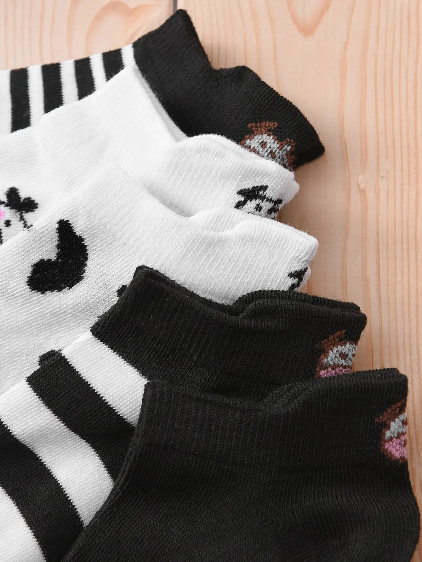 5 par / dużo letnich kobiet Cartoon Short Socks Animal Print Low Tube Cool Socks Set Cute Ankle Foot Cover Fashion New Kawaii Sock