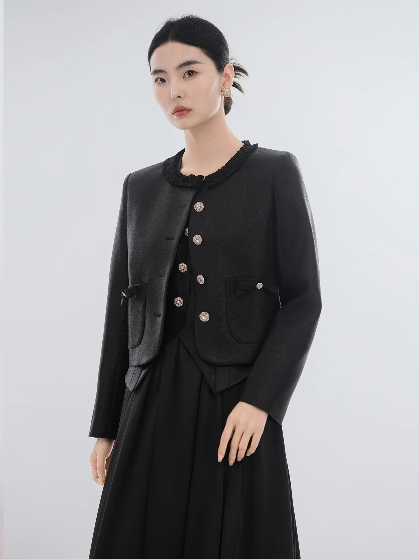 

Женская модная винтажная куртка Wuxian Wirelort без подкладки с цветочным кружевом, дышащая, из полиэфирного волокна