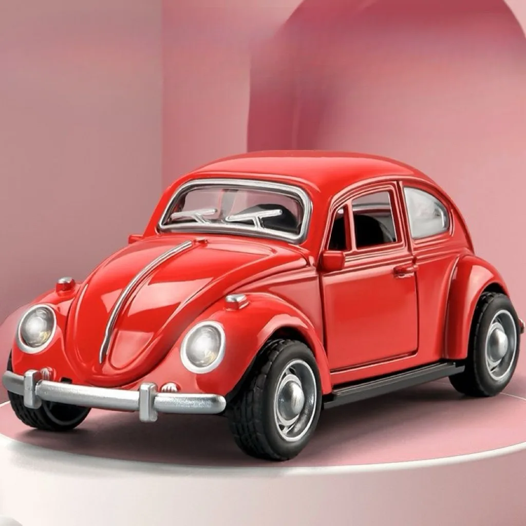 소년들을 위한 관성 합금 벌레 자동차 장난감 현실적인 어린이 차량 모델 선물 시뮬레이션 비틀