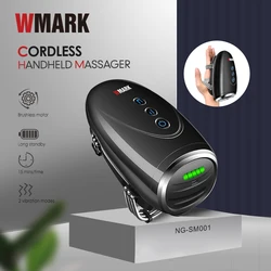 WMARK Brand RTS Cordless Brushless Motor Long standby handheld massager vibration full body massage machine for barber salon