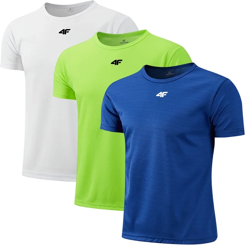 Hot Sales Jogging Shorts Sleeve T-shirt Casual Sports Summer Cool Daily Quick Drying Versatile Outdoors Men's Tops Tees Clothing